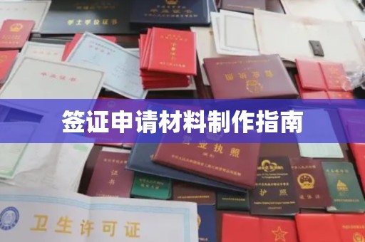 北流签证申请材料制作指南